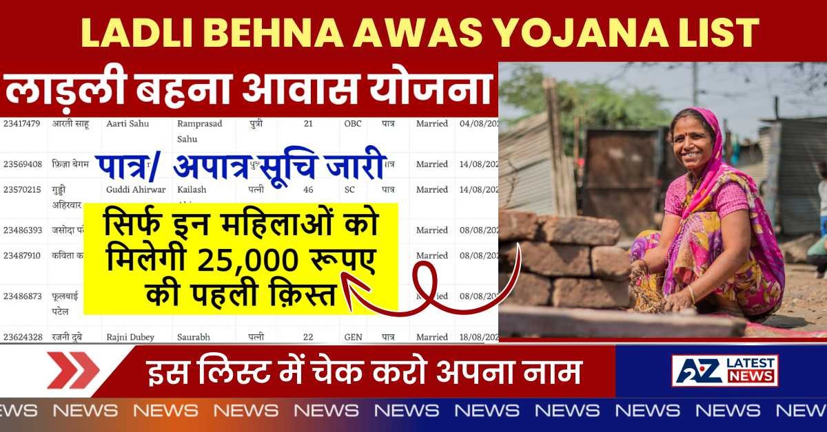 Ladli Behna Awas Yojana List 2024: सिर्फ इन महिलाओं को मिलेंगे पहली क़िस्त के 25,000 रूपए, इस लिस्ट में चेक करो अपना नाम