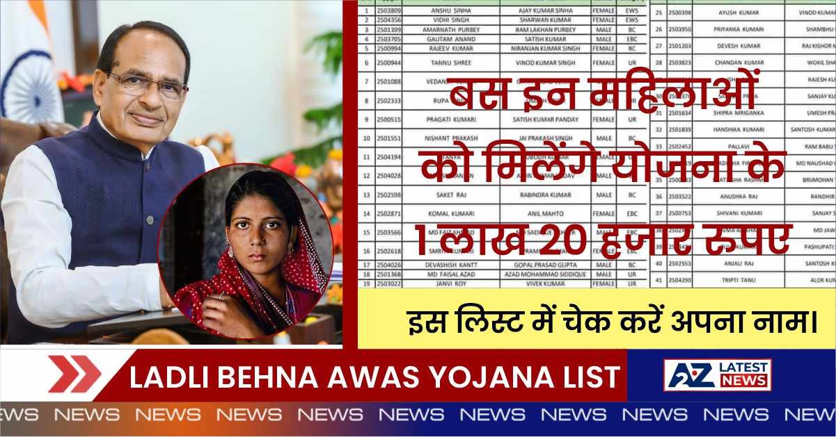 Ladli Behna Awas Yojana List 2024: बस इन महिलाओं को मिलेंगे योजना के 1 लाख 20 हजार रुपए, इस लिस्ट में चेक करें अपना नाम