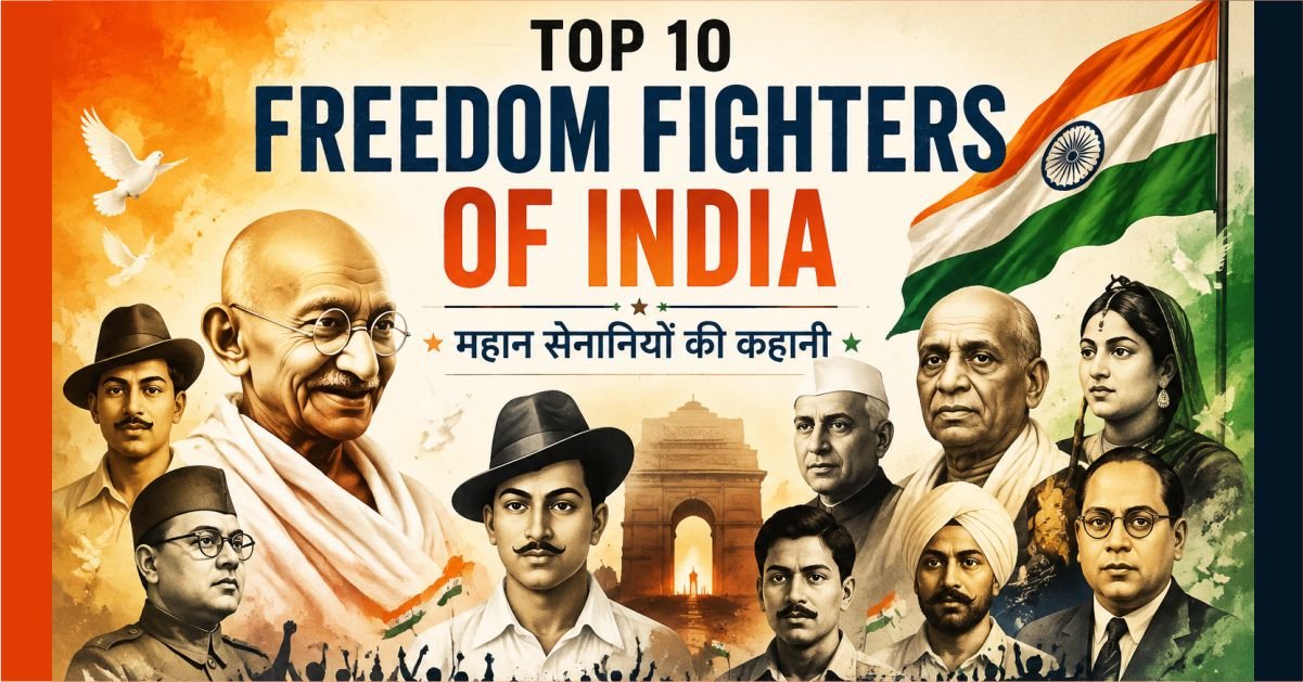 Top 10 Freedom Fighters of India: महान सेनानियों की कहानी